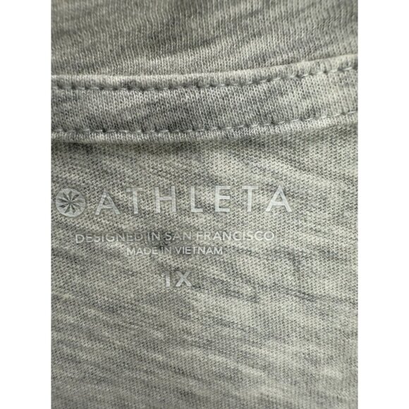 Athleta Women's Daily Crew Tee T-Shirt Gray NWT Size 1X - Picture 5 of 7